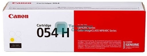 Картридж лазерный Canon 054 H Y 3025C002 желтый (2300 стр.) для Canon MF645Cx/MF643Cdw/MF641Cw/LBP623Cdw/621Cw