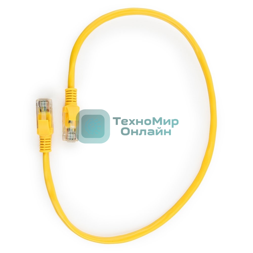 Патч-корд UTP Cablexpert cat.5e, 0.5м, литой, многожильный, желтый
