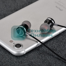 Проводные наушники Hoco M16 черный, внутриканальные, Jack 3.5 мм