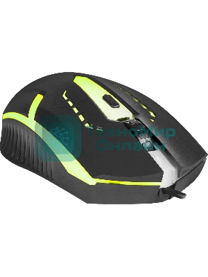 Мышь проводная Defender Hit MB-601 черный, 1200 dpi, USB, кнопки - 4