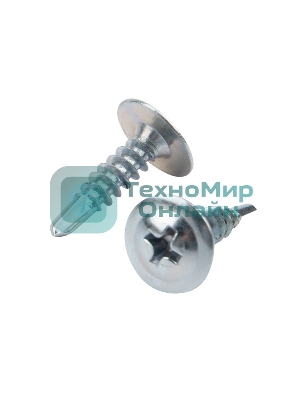 Саморез с прессшайбой Kranz ПШС сверло 4.2х16, короб (200 шт./уп.)