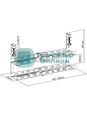 Кабель-канал Cactus CS-CM-700-2WT для столов 72.8x13.5x34.2 см белый