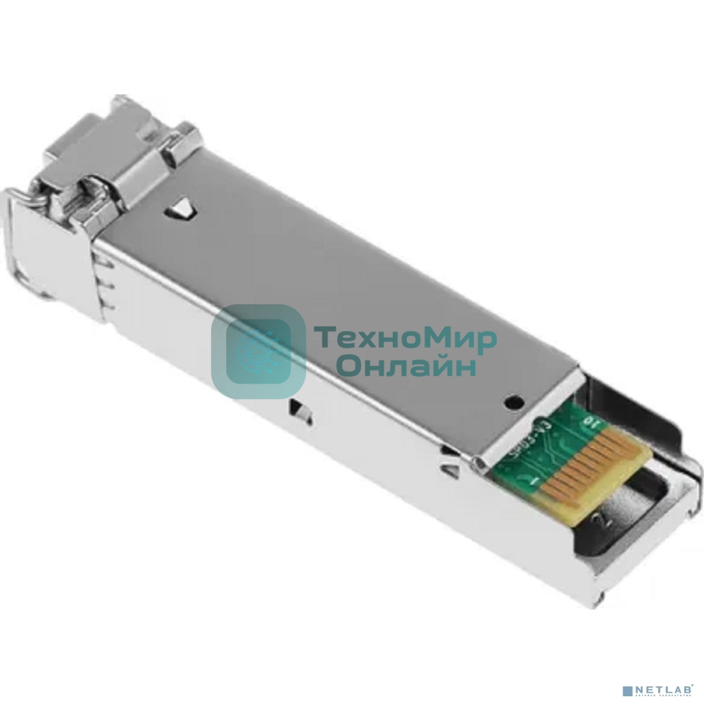 SFP-трансивер D-Link 330T/10KM/A1B WDM с 1 портом 1000Base-BX-D (Tx:1550 нм, Rx:1310 нм) для одномодового оптического кабеля (до 10 км, разъем Simplex LC)