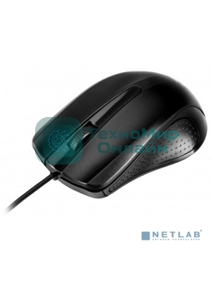 Мышь проводная Oklick 225M черный, 1200 dpi, USB, кнопки - 3