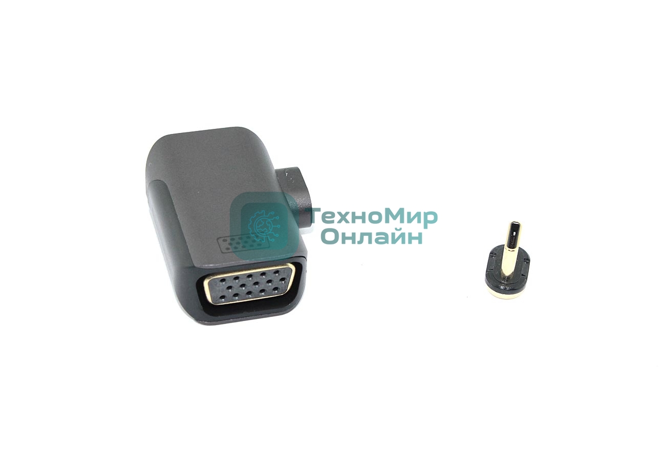 Переходник Type-C папа на VGA мама с магнитным разъемом