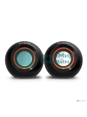 Акустическая система 2.0 ExeGate EX287053RUS Disco 180 (питание USB, 2х3Вт (6Вт RMS), 100-20000Гц, черный)