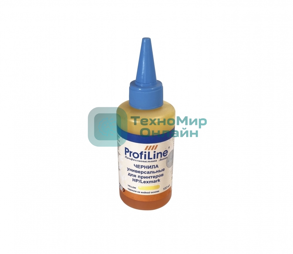 Чернила для принтеров HP/Lexmark универсальные Yellow 100 мл водн ProfiLine