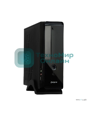 Компьютерный корпус ExeGate EX268701RUS MiniITX ExeGate MI-209 Black, miniITX/mATX, (M450, 80мм), 2хUSB, Audio