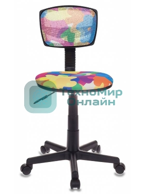 Кресло детское Бюрократ CH-299/ABSTRACT спинка сетка мультиколор сиденье мультиколор абстракция