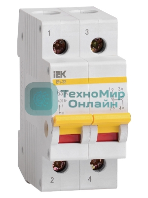 Выключатель нагрузки ВН-32 63А/2П IEK MNV10-2-063