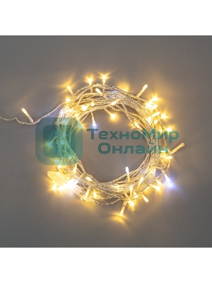 Гирлянда Neon-night Нить 20м, с эффектом мерцания, прозрачный провод, IP44, 230В, диоды теплые белые, 150 LED