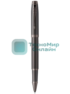 Ручка роллер Parker IM Monochrome T328 (CW2172960) Gun Metal, F, черные чернила, подарочная коробка
