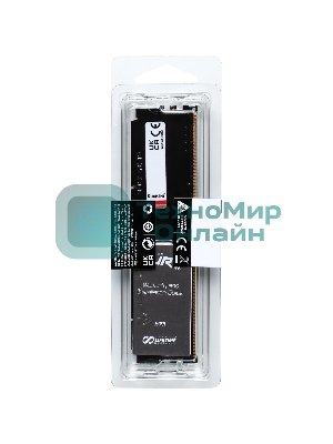 Оперативная память Kingston Fury Beast, DDR5, 32GB (1x32GB), 6000MHz, CL30, DIMM, с радиатором, черный
