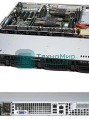 Корпус SuperMicro CSE-813MF2TQC-R804CB 2x800W черный
