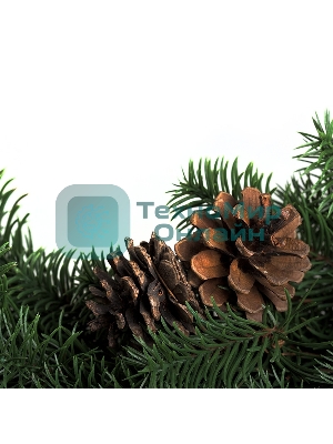 Еловый венок с шишками Neon-night Ø 45 см, Литой