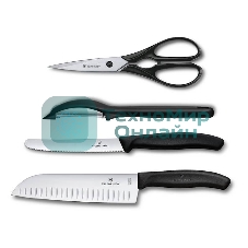 Набор ножей кухонных Victorinox Swiss Classic Kitchen (6.7133.4G) компл.: 4 шт черный, подар. коробка