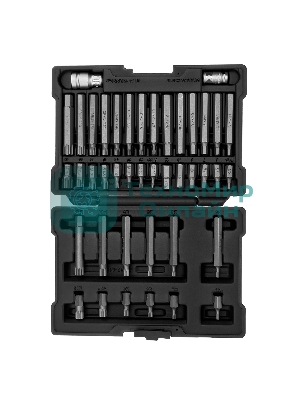 Набор бит Stels HEX, TORX, SPLINE, шестигранный хвостовик 3/8