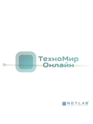 Хомут кабельный 4.8х200 нейл. белый (уп. 100 шт) EKF plc-c-4.8x200