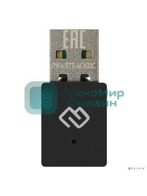Сетевой адаптер WiFi + Bluetooth Digma DWA-BT5-AC600C AC600 USB 2.0 (ант.внутр.) 1ант. (упак.:1шт)