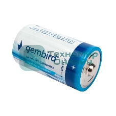 Батарейки щелочные/алкалиновые Gembird GB-LR20-2F, тип D(LR20), 2шт, пленка
