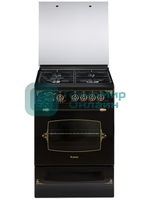 Плита газовая Gefest ПГ 6100-03 0179 черный, конфорок 4 шт, духовка 52 л, 60 см x 85 см x 60 см