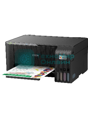 МФУ струйное Epson L3250 (C11CJ67412/C11CJ67418/C11CJ67405/C11CJ67408/C11CJ67503/C11CJ67508/C11CJ67523), A4, цветное, печ. до 33 стр/мин. (ч/б) до 15 стр/мин. (цвет), скан. до 11 стр/мин. (ч/б) 28 стр/мин. (цвет), 1440 x 5760 dpi (печать) 1200x2400dpi (скан.), USB, Wi-Fi