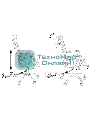 Кресло Бюрократ CH-883/BLACK черный, экокожа