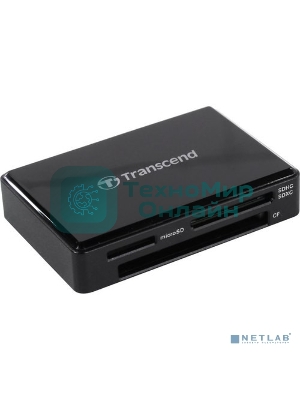 Кард-ридер Transcend черный, All-in-One cardreader, USB 3.1 Gen 1