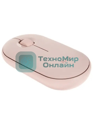 Мышь беспроводная Logitech Pebble M350 розовый, 1000 dpi, радиоканал, Bluetooth, USB, кнопки - 3