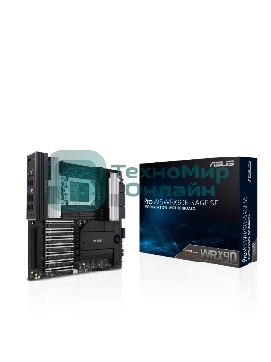 Материнская плата ASUS Pro WS WRX90E-SAGE SE, sTR5, AMD WRX90, 8xDDR5, 4xSATA, 4xM.2, 6xPCI-E 5.0 x16, 1xPCI-E 5.0 x8, 1xVGA, 2xMiniDP, 3x 10Gb LAN, 6xUSB-A 3.2 Gen 2, 1xUSB-A 2.0, 2xUSB-C USB4, 2x3.5 мм, 5.1, SSI EEB