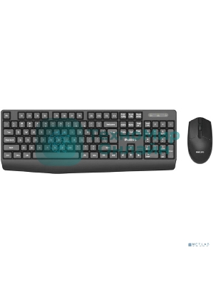 Комплект клавиатура+мышь Philips SPT6337 беспроводной, USB, 1600 DPI, чёрный