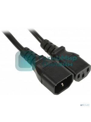 Шнур сетевой Rexant IEC 320 C13 – IEC 320 C14 3x1,0мм², 1,8 м