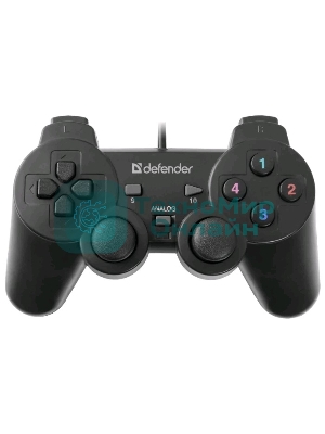 Геймпад Defender Omega USB, Проводной геймпад, 12 кнопок, 2 стика