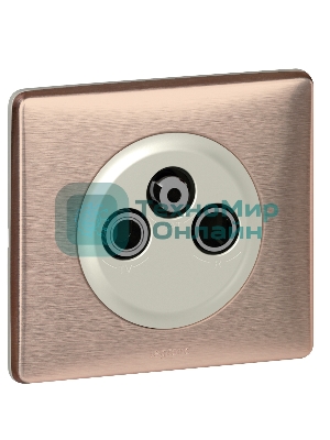 Рамка 1 пост Медь