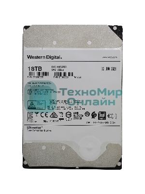 Жесткий диск Western Digital SAS 18Tb 7200RPM 12Gb/S 512MB DC HC550 0F38353