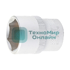 Головка торцевая Stels 30 мм, 6-гранная, CrV, под квадрат 1/2