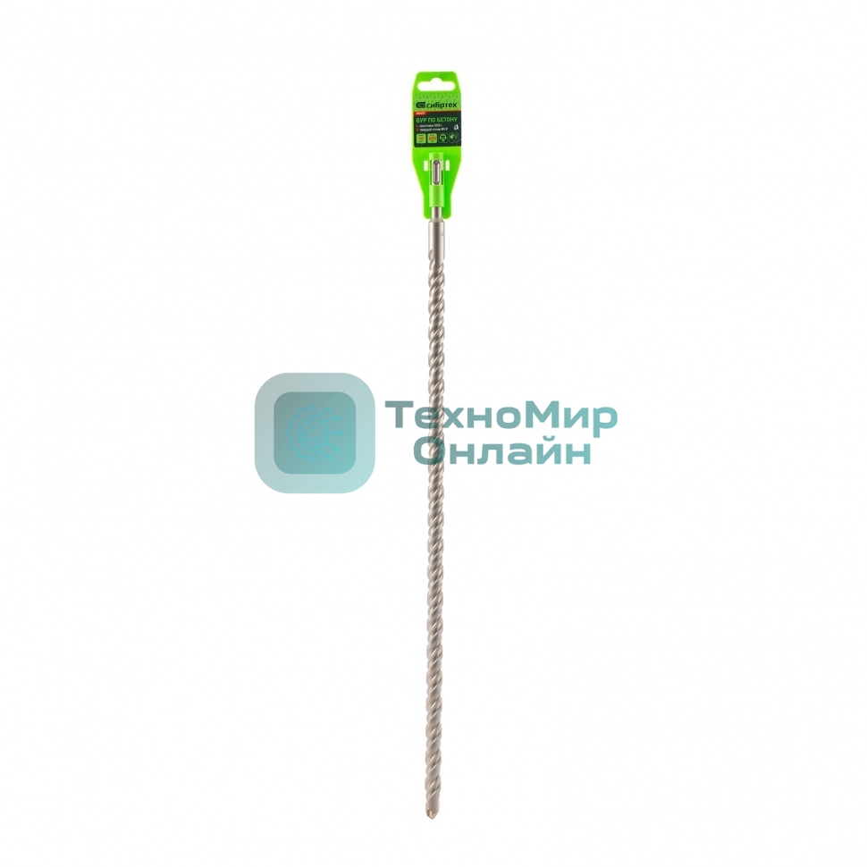 Бур по бетону Сибртех, 18 x 600 мм, SDS PLUS