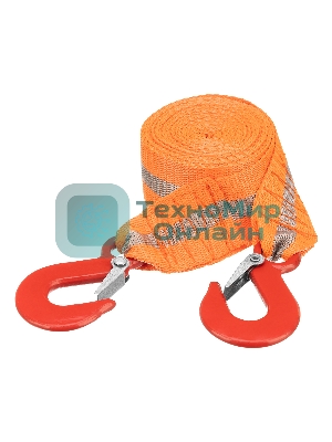 Трос буксировочный Stels 3,5 тонны, 2 крюка, сумка на молнии