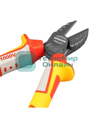 Бокорезы Gross 17582 диэлектрические рукоятки до 1000в трехкомпонентные рукоятки 180 мм