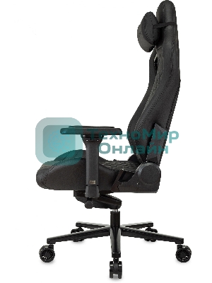 Кресло Knight Craft черный, экокожа, 120 кг, механизм качания