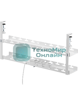 Кабель-канал Cactus CS-CM-700-2WT для столов 72.8x13.5x34.2 см белый