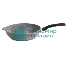 Сковорода Kukmara 260/60 мм со съемной ручкой, АП (светлый мрамор) СМС263а