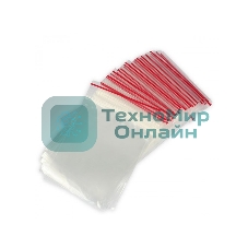 Пакеты с замком Zip Lock, ПВД размер 12 х 17 см, 35 кмк (уп. 100 шт)