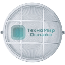 Светильник Navigator ЛОН NBL-R2-60-E27/WH 1х60Вт E27 IP54 (аналог НПБ 1302 бел. круг с решеткой 60Вт)