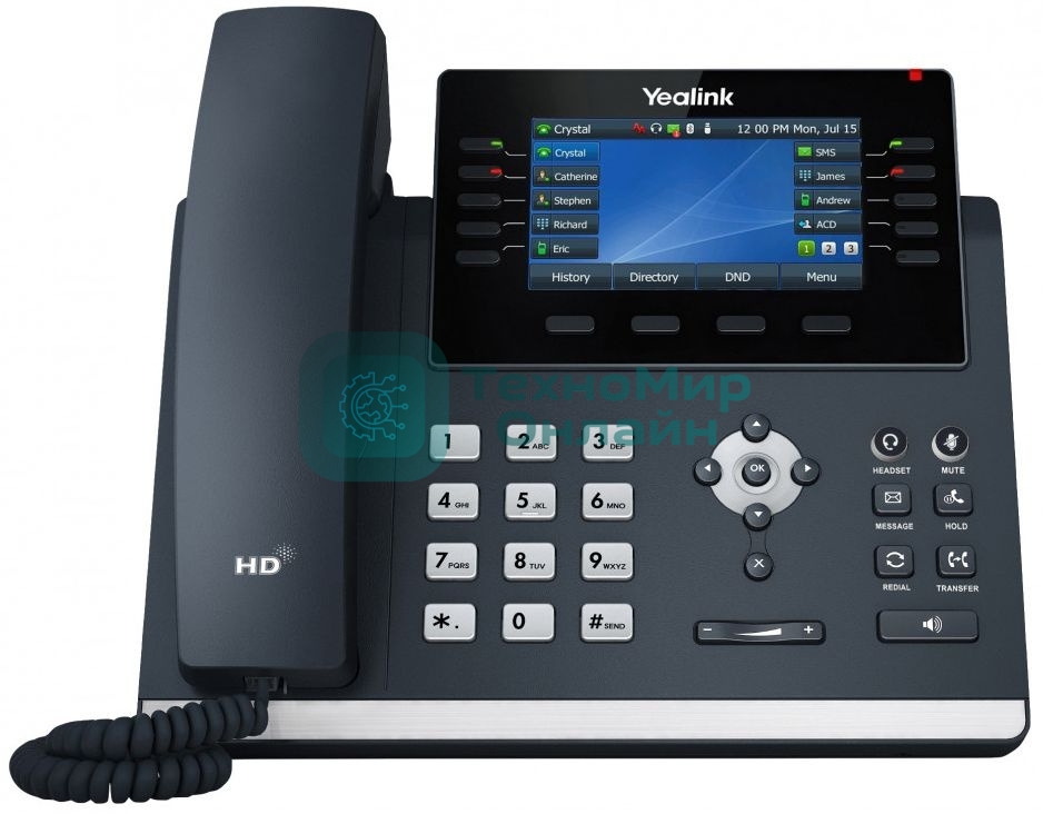 Телефон VOIP 16LINE SIP-T46U YEALINK