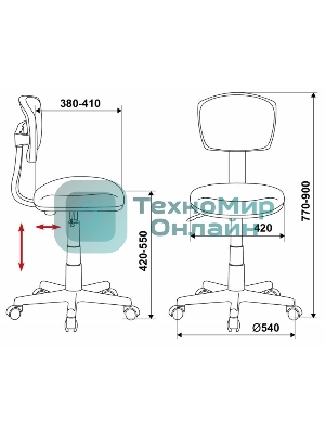 Кресло детское Бюрократ CH-299/ABSTRACT спинка сетка мультиколор сиденье мультиколор абстракция