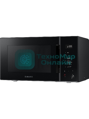 Микроволновая печь Samsung MG23T5018AK/BW черный, 23 л, 800 Вт, переключатели - сенсор