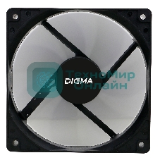 Вентилятор для корпуса Digma DFAN-120-7 черный, 120 мм, 1200 об/мин, 23 дБ, 4 pin