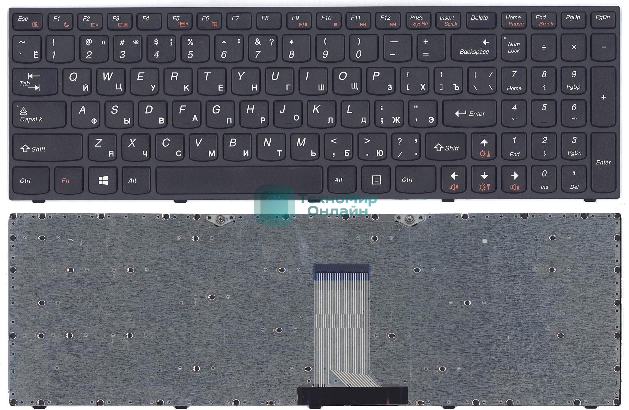 Клавиатура для ноутбука Lenovo IdeaPad B5400 M5400 черная