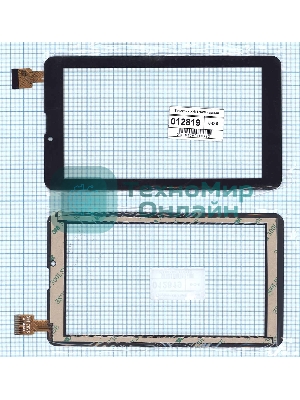 Сенсорное стекло (тачскрин) XN1176V6, черное